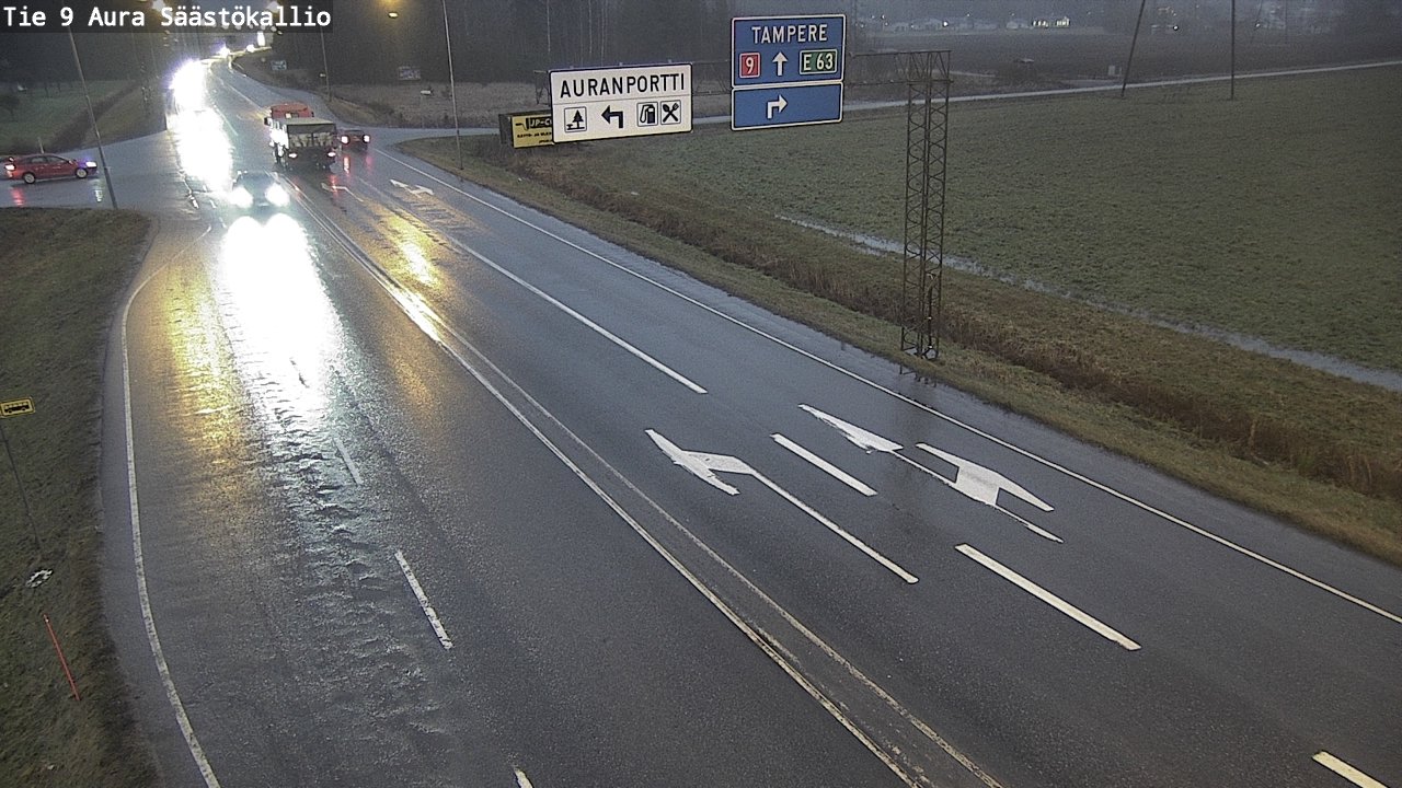 Weather Camera Image Väg 9 Aura, Säästökallio, Aura, Varsinais-Suomi
