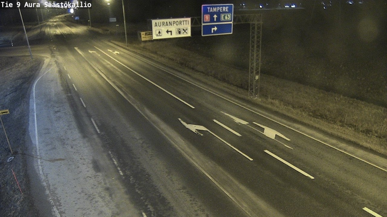 Kelikamerat Kuva Tie 9 Aura, Säästökallio, Aura, Varsinais-Suomi