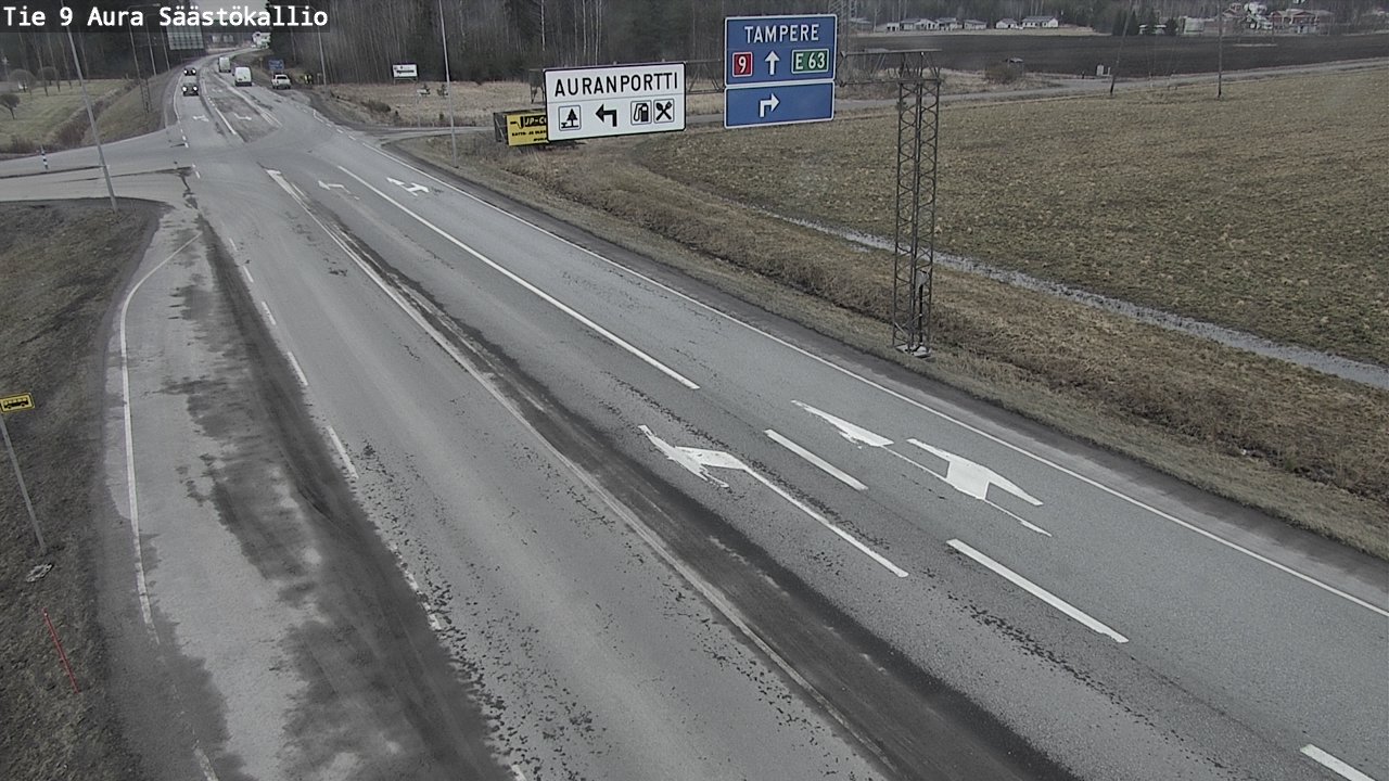 Kelikamerat Kuva Tie 9 Aura, Säästökallio, Aura, Varsinais-Suomi