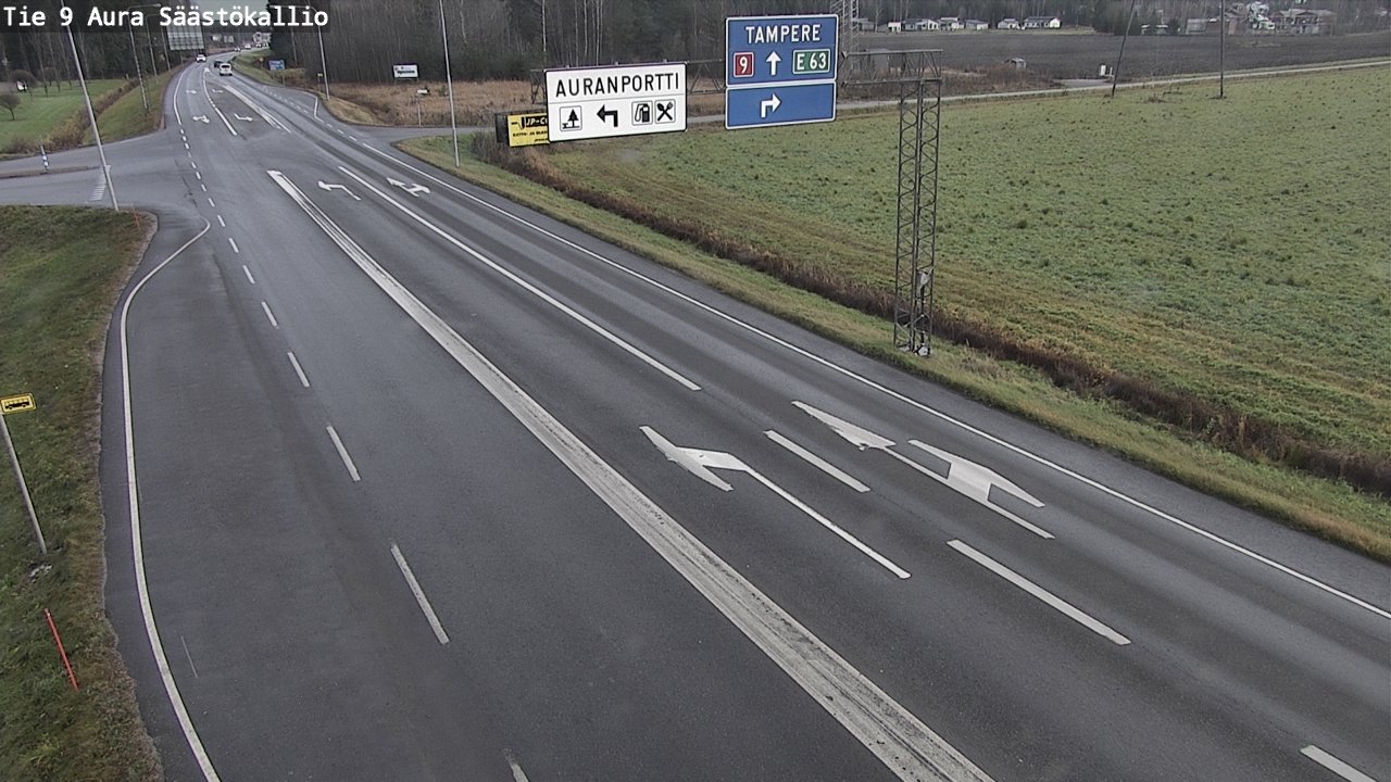 Kelikamerat Kuva Tie 9 Aura, Säästökallio, Aura, Varsinais-Suomi