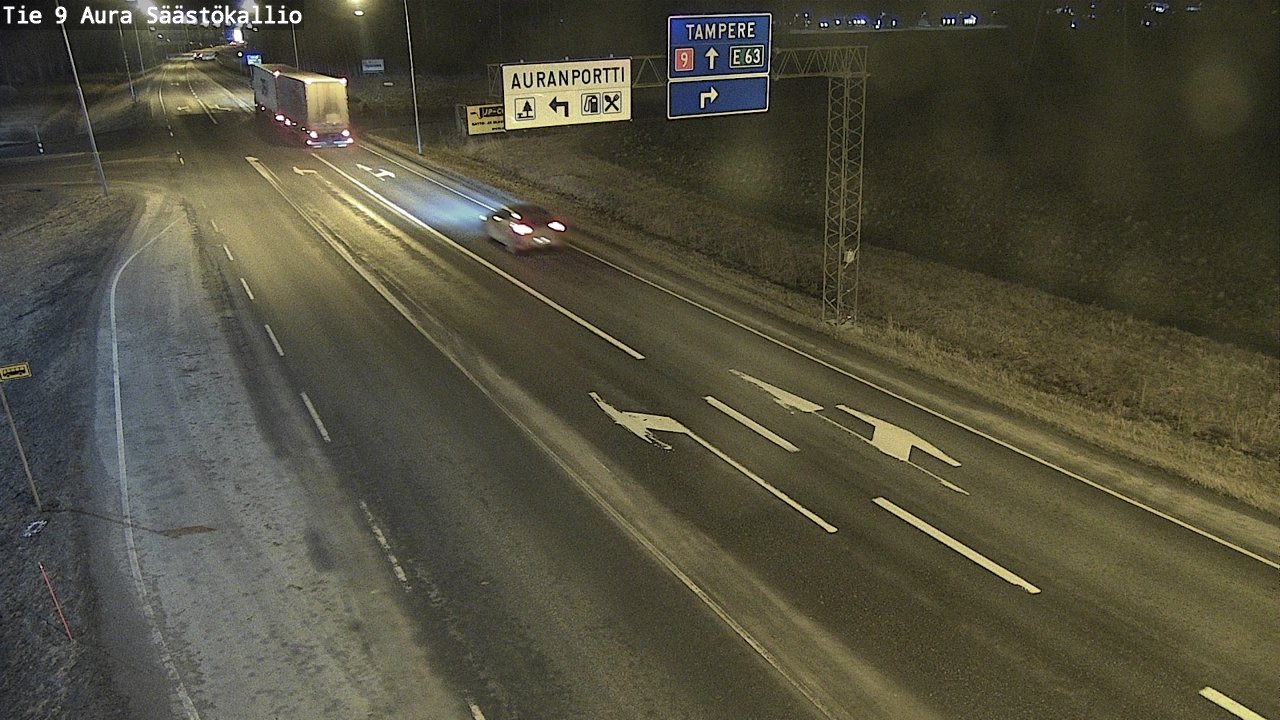 Kelikamerat Kuva Tie 9 Aura, Säästökallio, Aura, Varsinais-Suomi