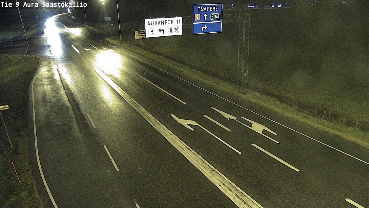 Kelikamerat Kuva Tie 9 Aura, Säästökallio, Aura, Varsinais-Suomi