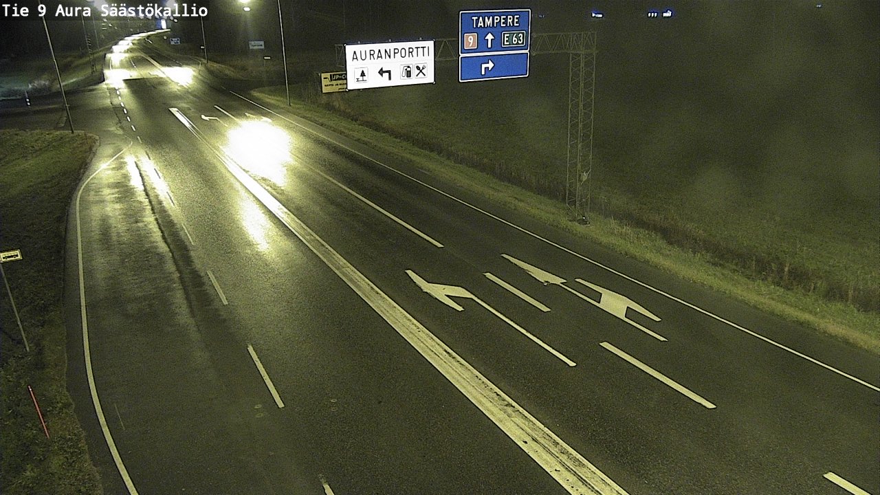 Kelikamerat Kuva Tie 9 Aura, Säästökallio, Aura, Varsinais-Suomi