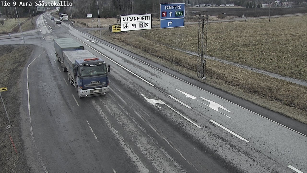 Kelikamerat Kuva Tie 9 Aura, Säästökallio, Aura, Varsinais-Suomi