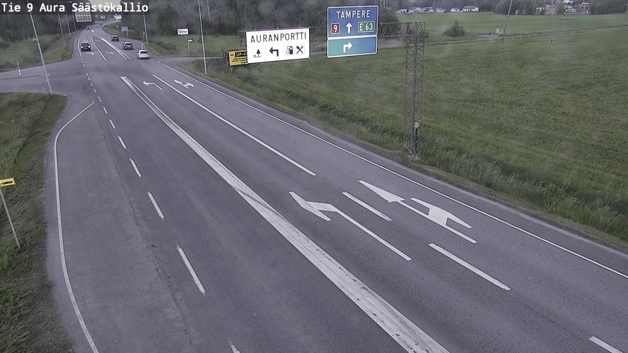 Kelikamerat Kuva Tie 9 Aura, Säästökallio, Aura, Varsinais-Suomi