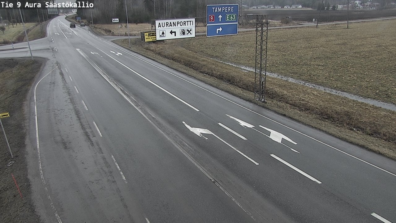 Kelikamerat Kuva Tie 9 Aura, Säästökallio, Aura, Varsinais-Suomi