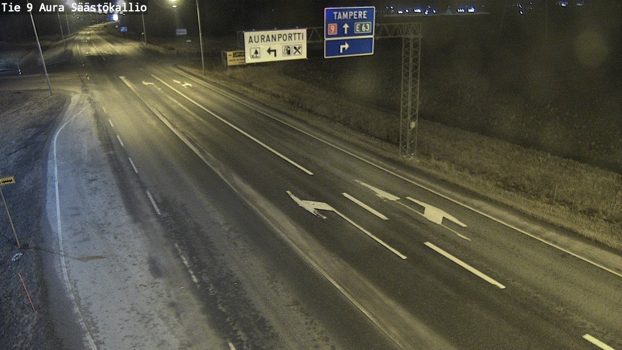 Kelikamerat Kuva Tie 9 Aura, Säästökallio, Aura, Varsinais-Suomi