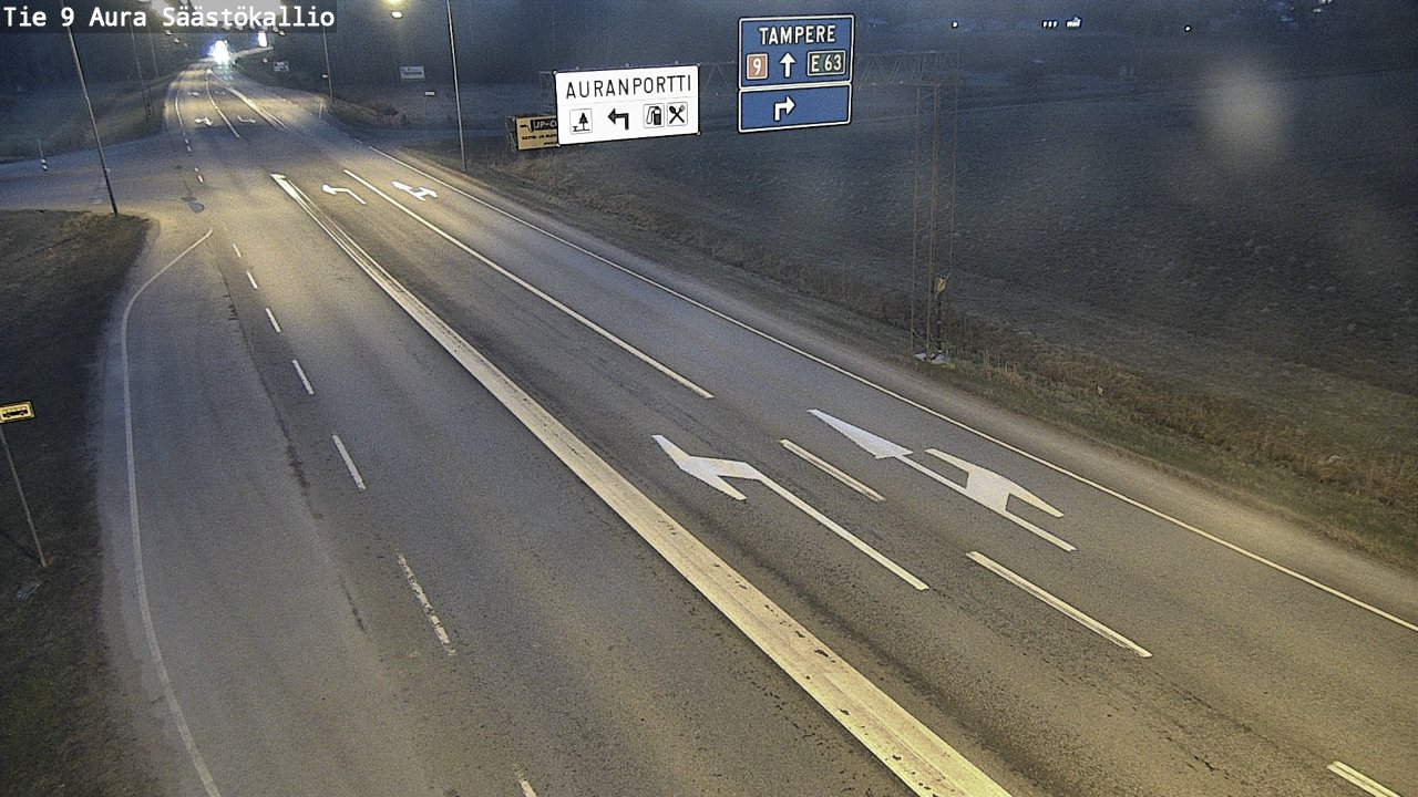 Kelikamerat Kuva Tie 9 Aura, Säästökallio, Aura, Varsinais-Suomi