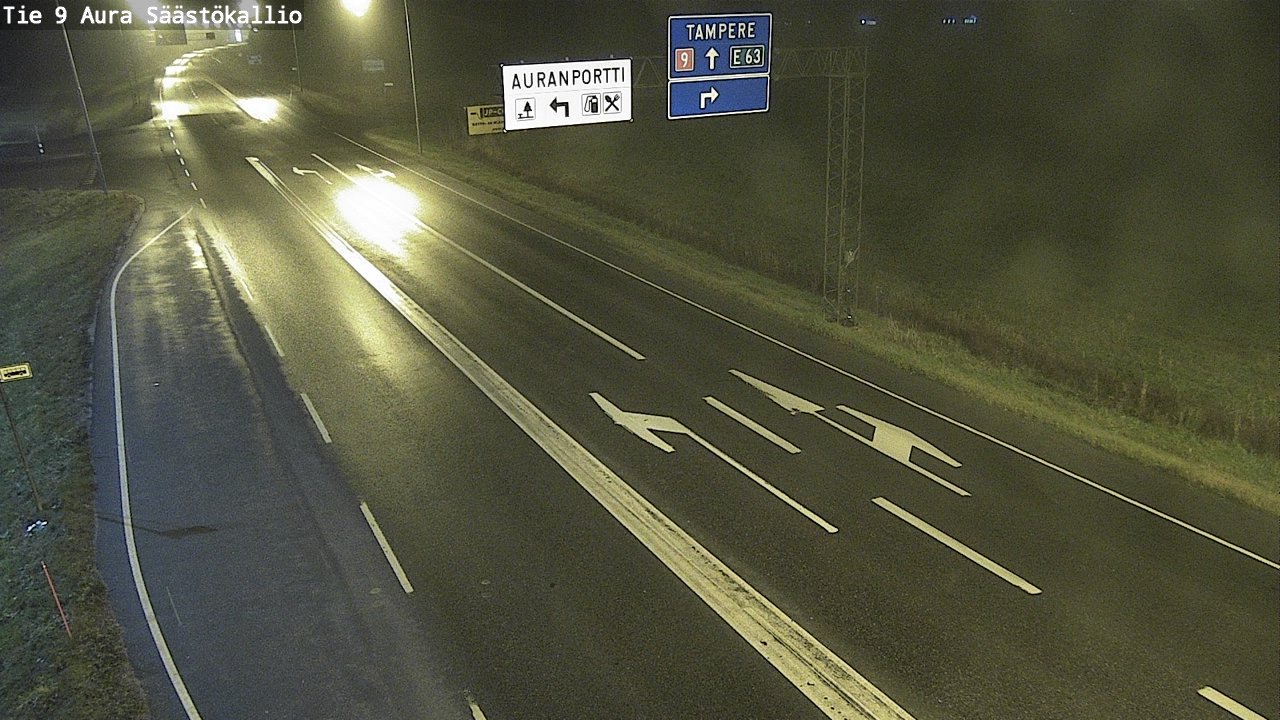 Kelikamerat Kuva Tie 9 Aura, Säästökallio, Aura, Varsinais-Suomi