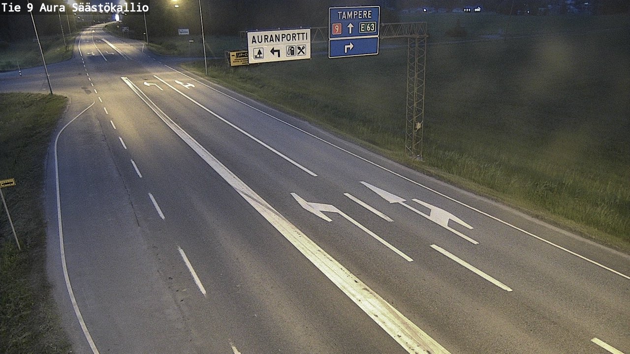 Kelikamerat Kuva Tie 9 Aura, Säästökallio, Aura, Varsinais-Suomi