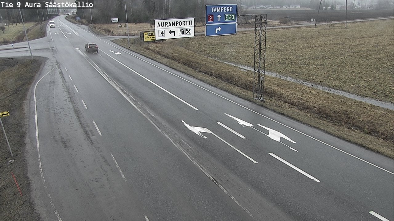 Kelikamerat Kuva Tie 9 Aura, Säästökallio, Aura, Varsinais-Suomi