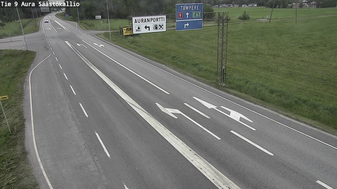 Kelikamerat Kuva Tie 9 Aura, Säästökallio, Aura, Varsinais-Suomi