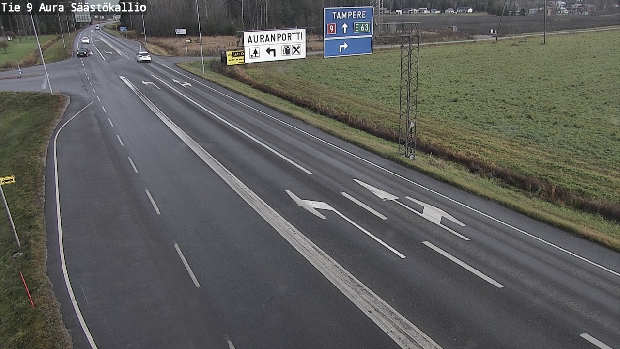 Kelikamerat Kuva Tie 9 Aura, Säästökallio, Aura, Varsinais-Suomi