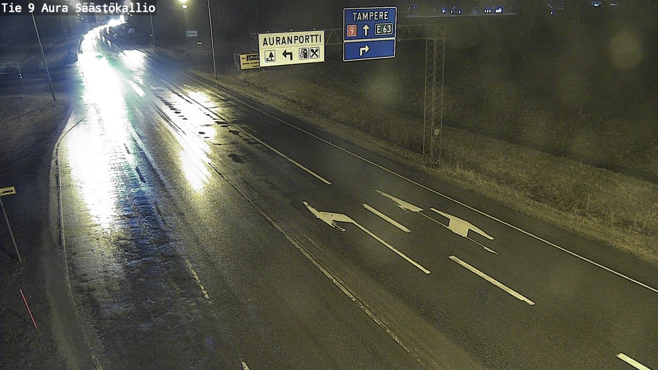 Kelikamerat Kuva Tie 9 Aura, Säästökallio, Aura, Varsinais-Suomi