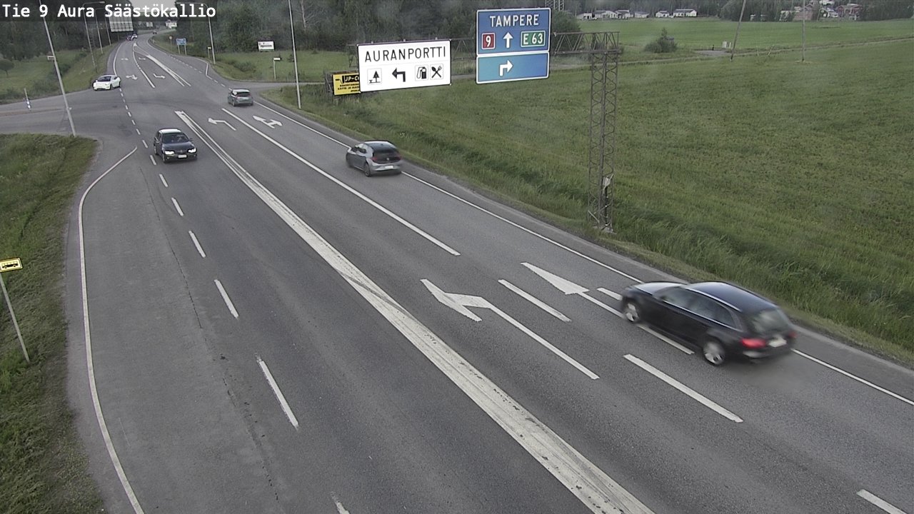 Kelikamerat Kuva Tie 9 Aura, Säästökallio, Aura, Varsinais-Suomi