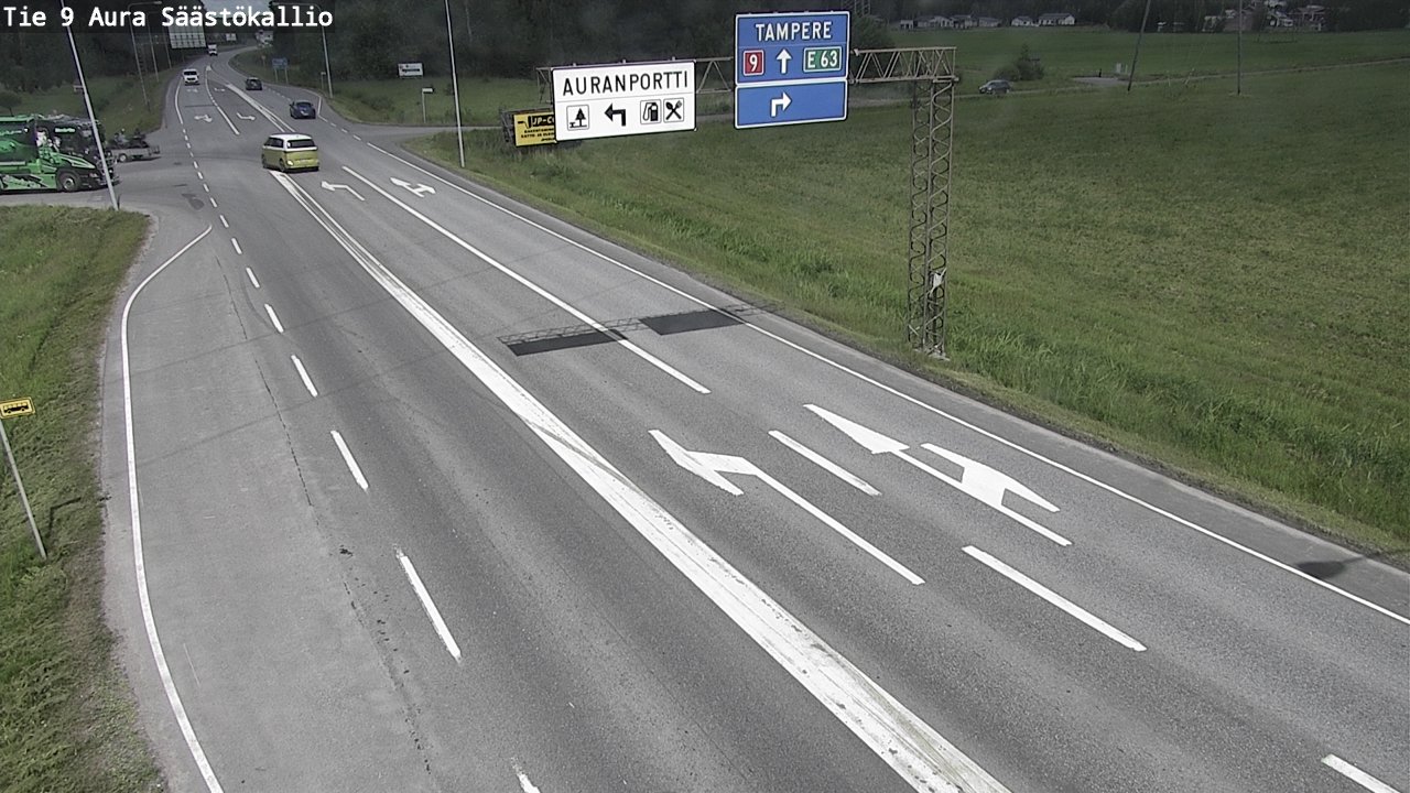 Kelikamerat Kuva Tie 9 Aura, Säästökallio, Aura, Varsinais-Suomi