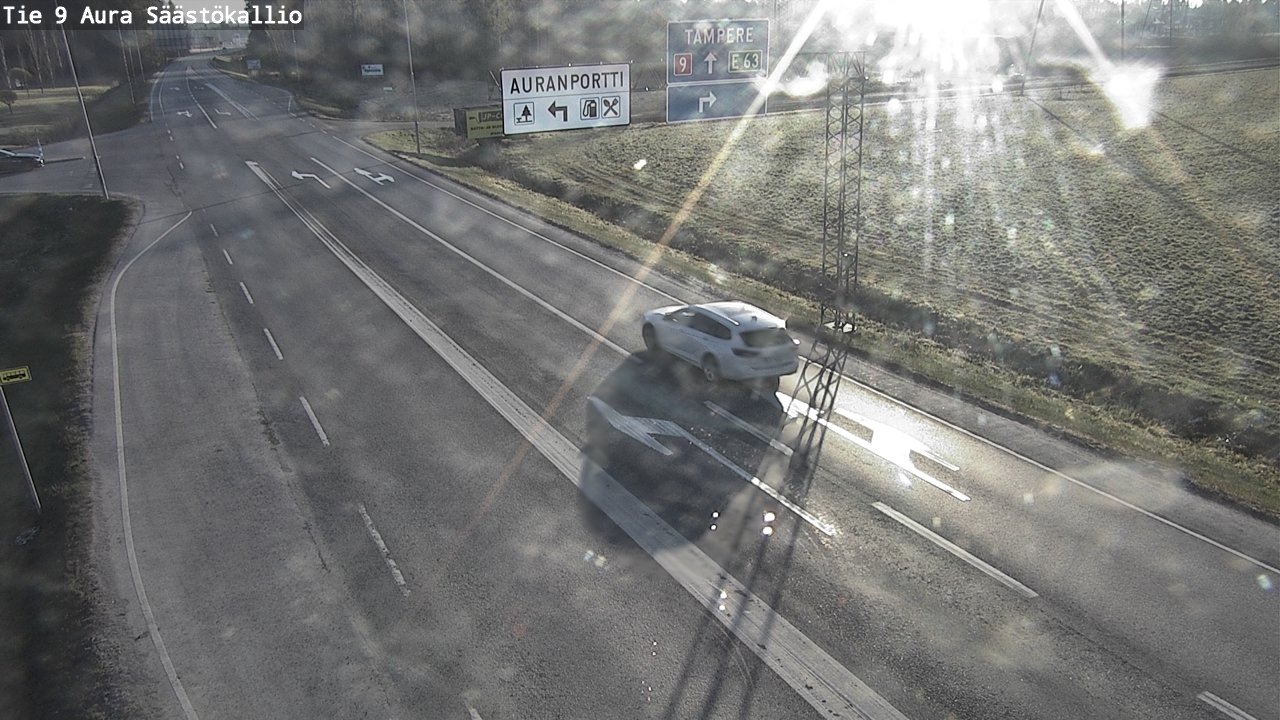 Weather Camera Image Väg 9 Aura, Säästökallio, Aura, Varsinais-Suomi
