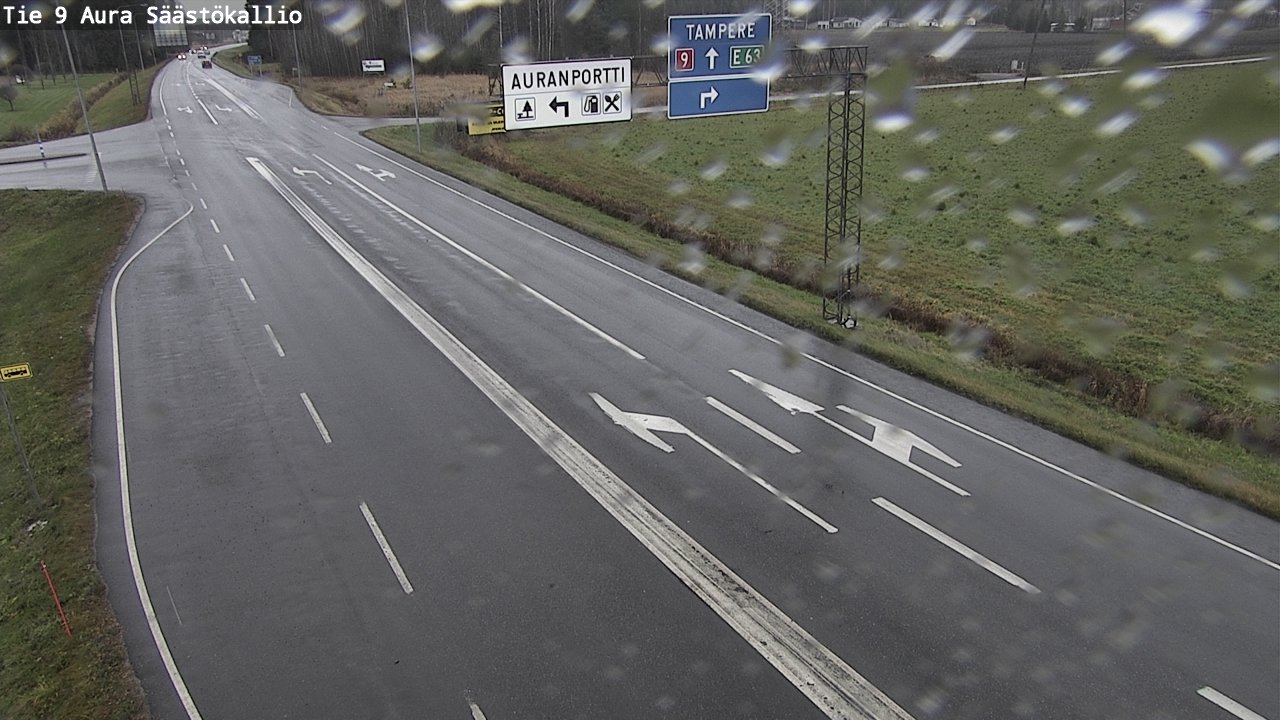 Kelikamerat Kuva Tie 9 Aura, Säästökallio, Aura, Varsinais-Suomi