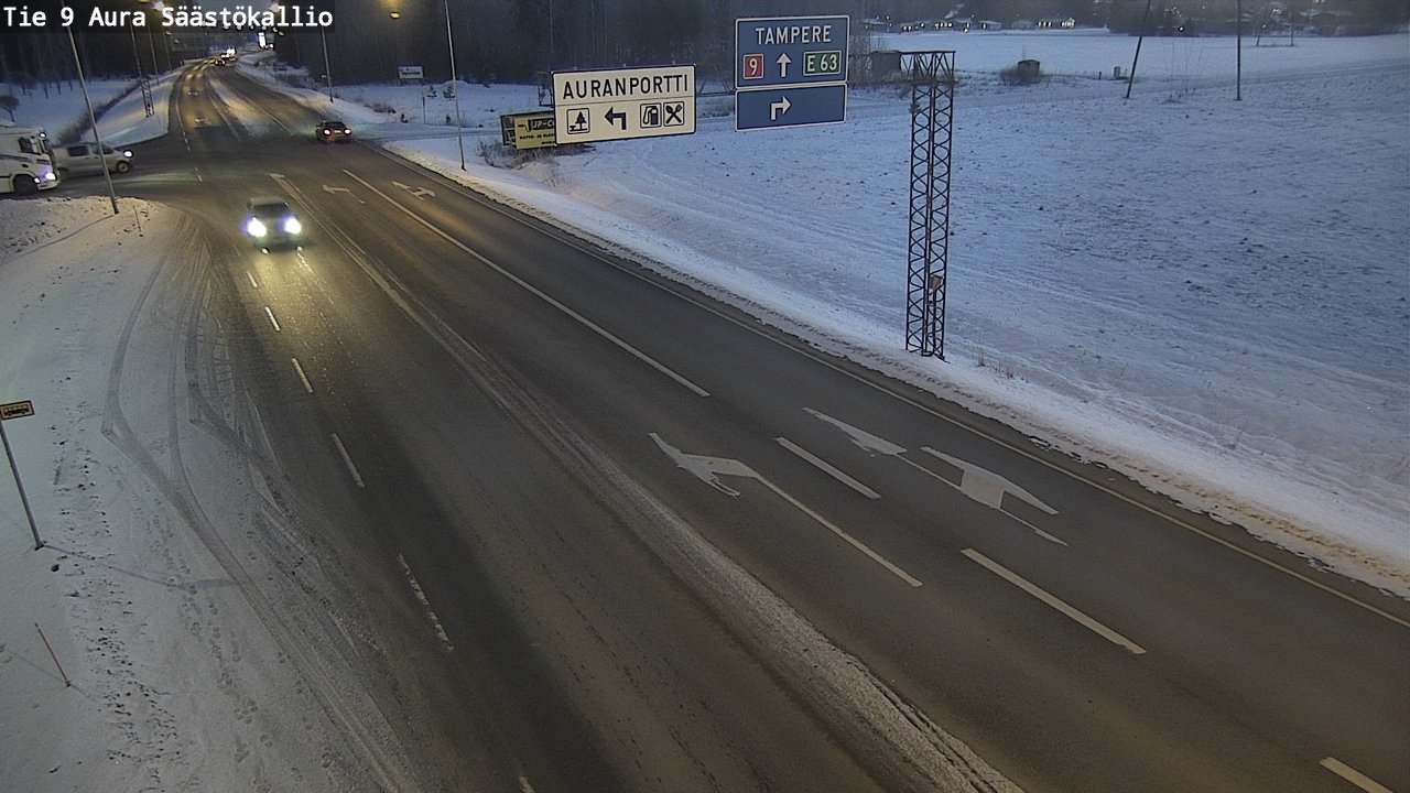 Kelikamerat Kuva Tie 9 Aura, Säästökallio, Aura, Varsinais-Suomi