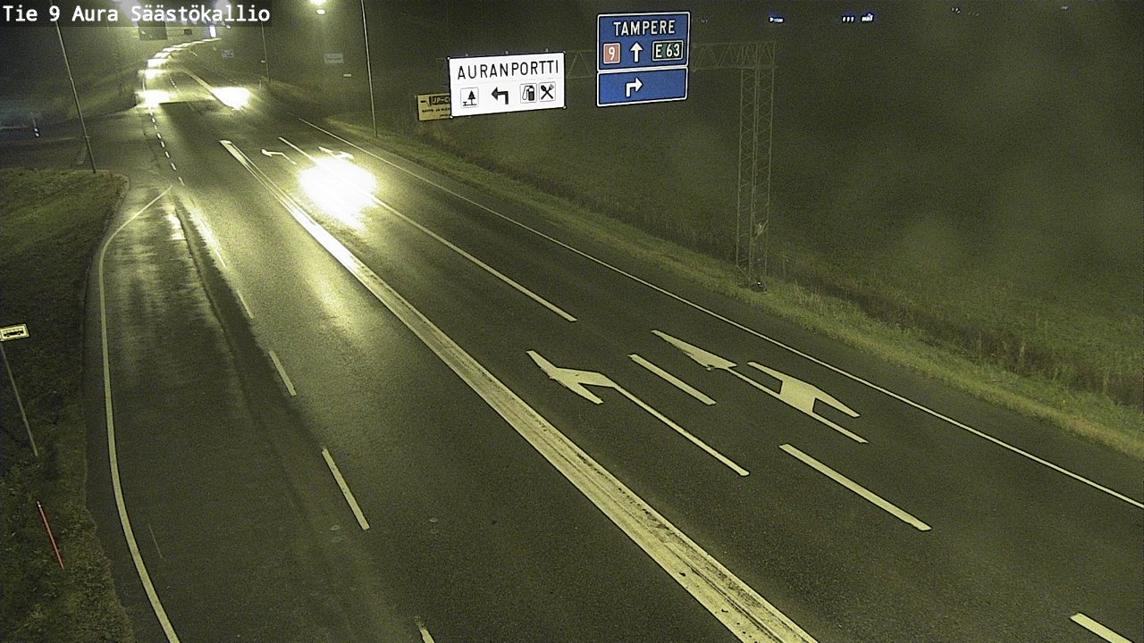 Kelikamerat Kuva Tie 9 Aura, Säästökallio, Aura, Varsinais-Suomi