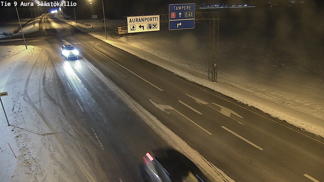 Kelikamerat Kuva Tie 9 Aura, Säästökallio, Aura, Varsinais-Suomi