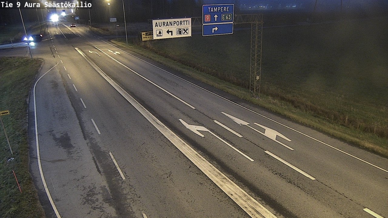 Kelikamerat Kuva Tie 9 Aura, Säästökallio, Aura, Varsinais-Suomi