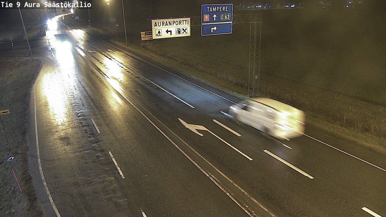 Weather Camera Image Väg 9 Aura, Säästökallio, Aura, Varsinais-Suomi