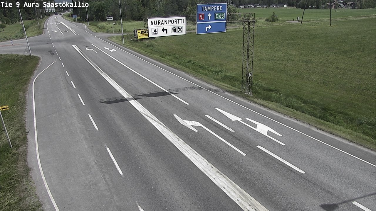 Weather Camera Image Väg 9 Aura, Säästökallio, Aura, Varsinais-Suomi