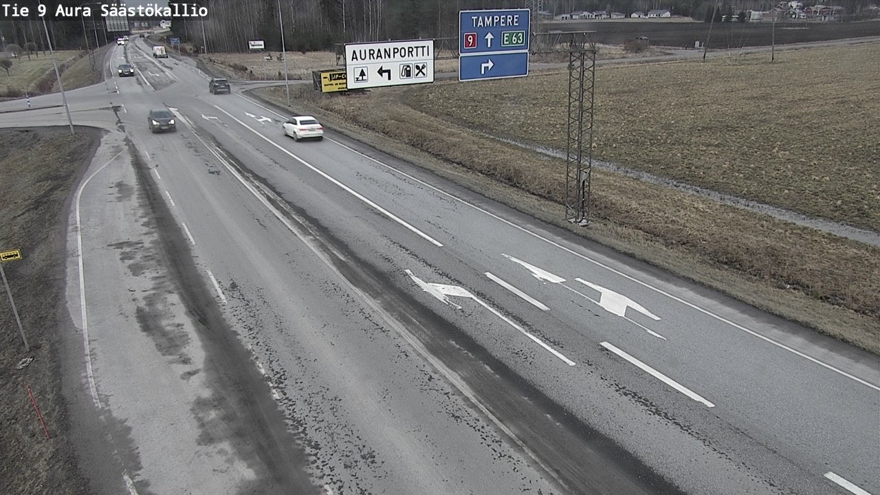 Kelikamerat Kuva Tie 9 Aura, Säästökallio, Aura, Varsinais-Suomi