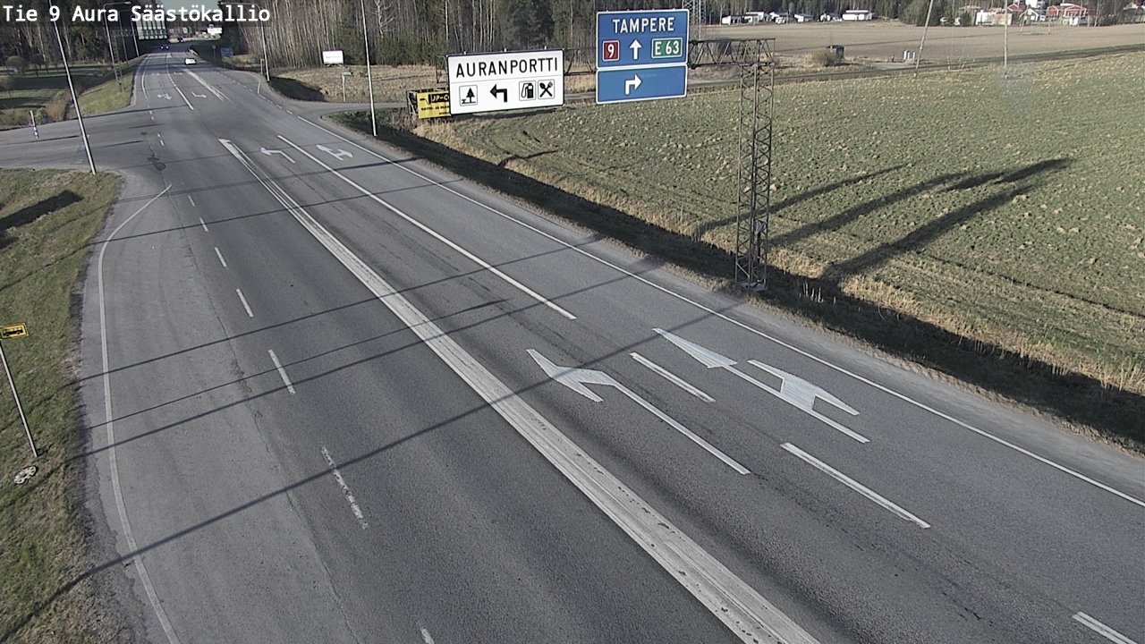 Kelikamerat Kuva Tie 9 Aura, Säästökallio, Aura, Varsinais-Suomi