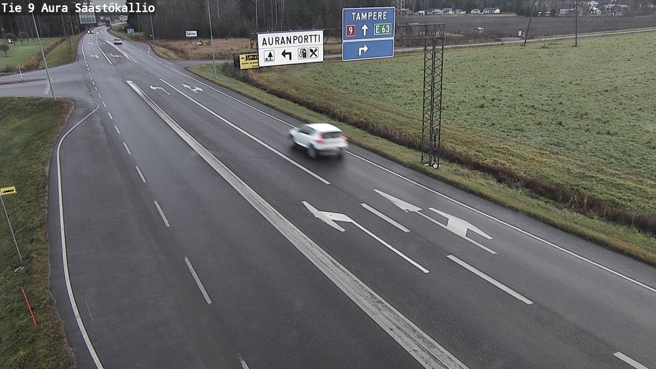 Kelikamerat Kuva Tie 9 Aura, Säästökallio, Aura, Varsinais-Suomi