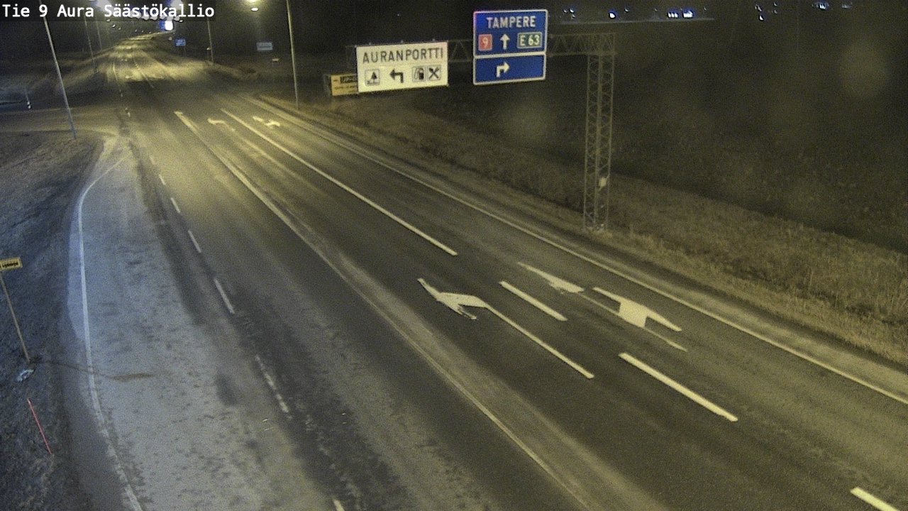 Kelikamerat Kuva Tie 9 Aura, Säästökallio, Aura, Varsinais-Suomi