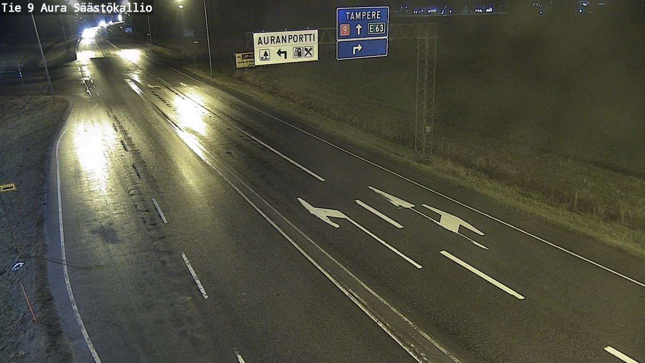 Weather Camera Image Väg 9 Aura, Säästökallio, Aura, Varsinais-Suomi