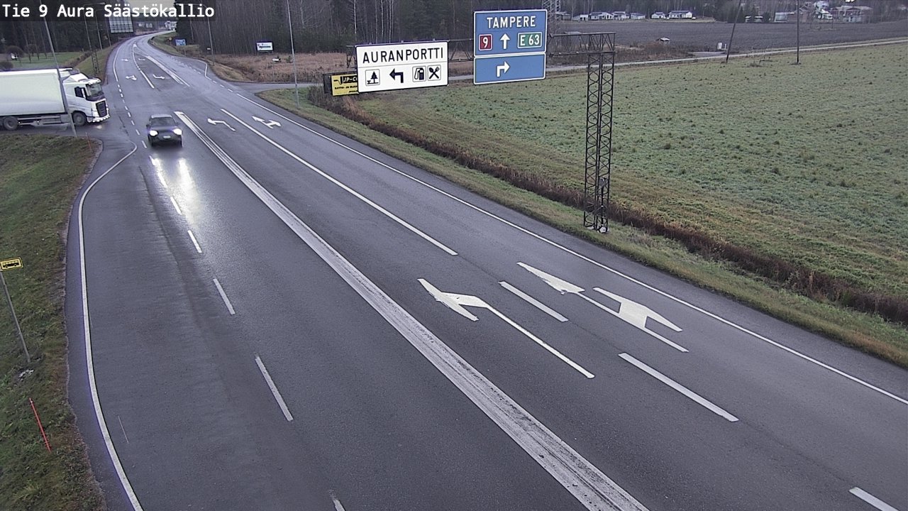 Kelikamerat Kuva Tie 9 Aura, Säästökallio, Aura, Varsinais-Suomi