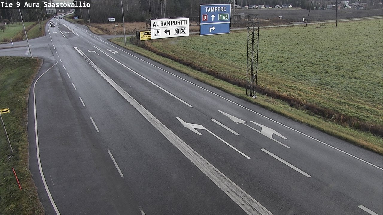 Kelikamerat Kuva Tie 9 Aura, Säästökallio, Aura, Varsinais-Suomi