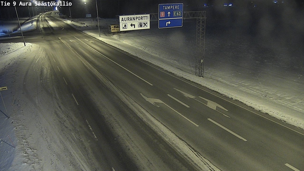 Kelikamerat Kuva Tie 9 Aura, Säästökallio, Aura, Varsinais-Suomi