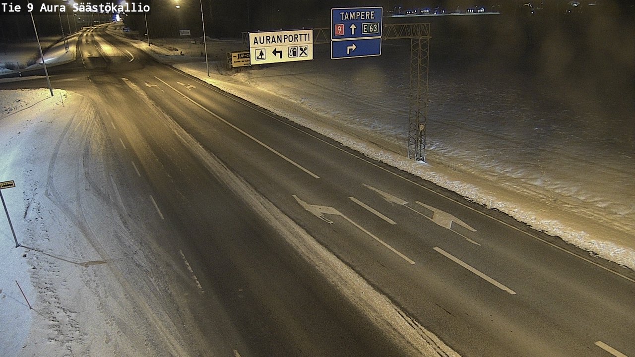 Kelikamerat Kuva Tie 9 Aura, Säästökallio, Aura, Varsinais-Suomi