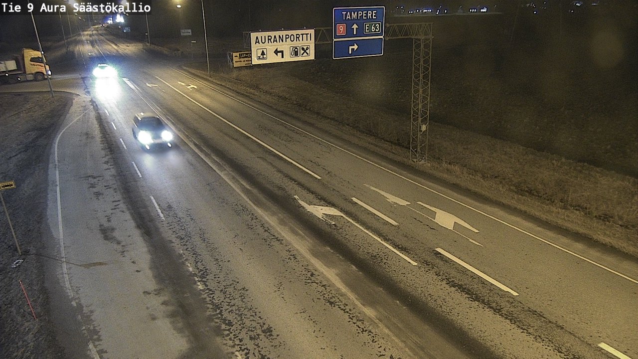 Weather Camera Image Väg 9 Aura, Säästökallio, Aura, Varsinais-Suomi