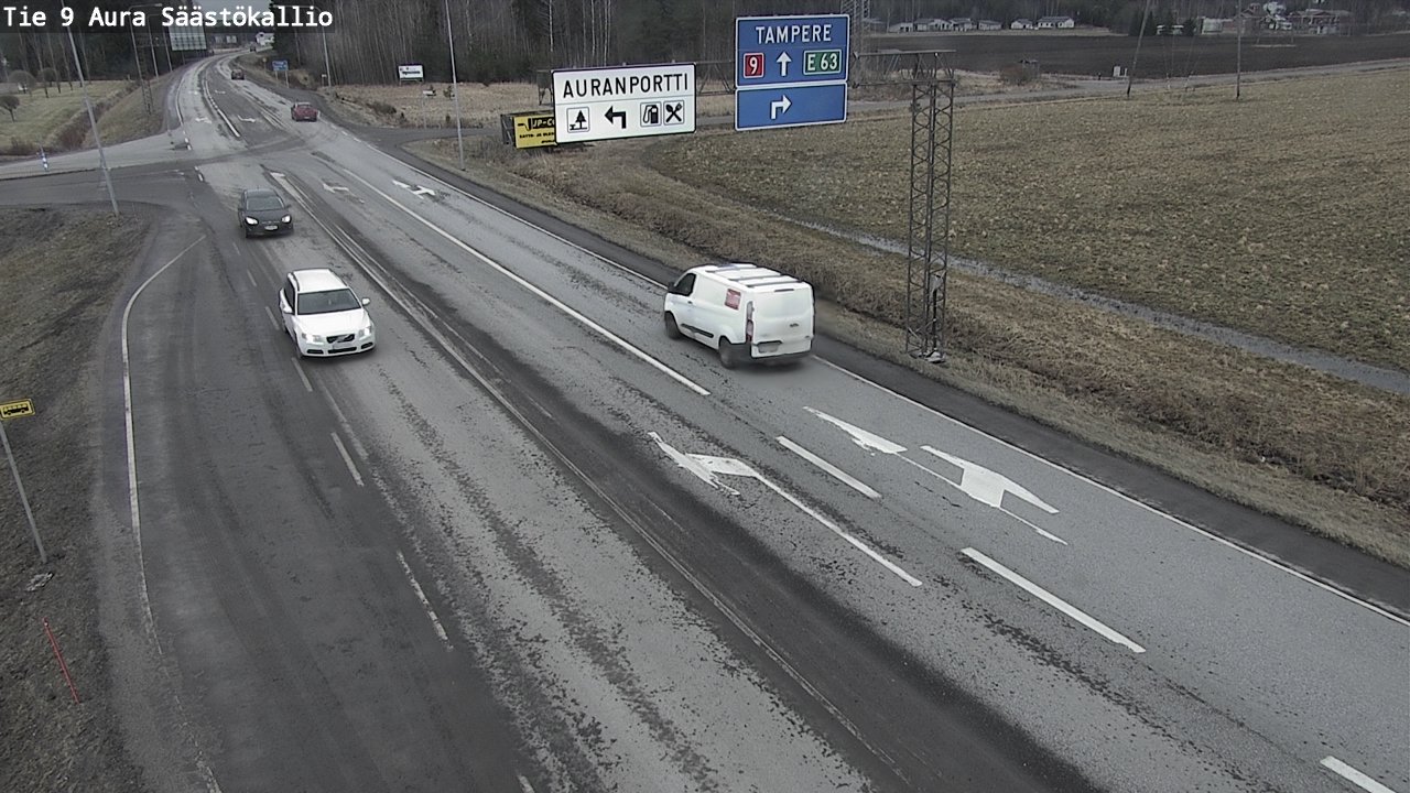 Kelikamerat Kuva Tie 9 Aura, Säästökallio, Aura, Varsinais-Suomi