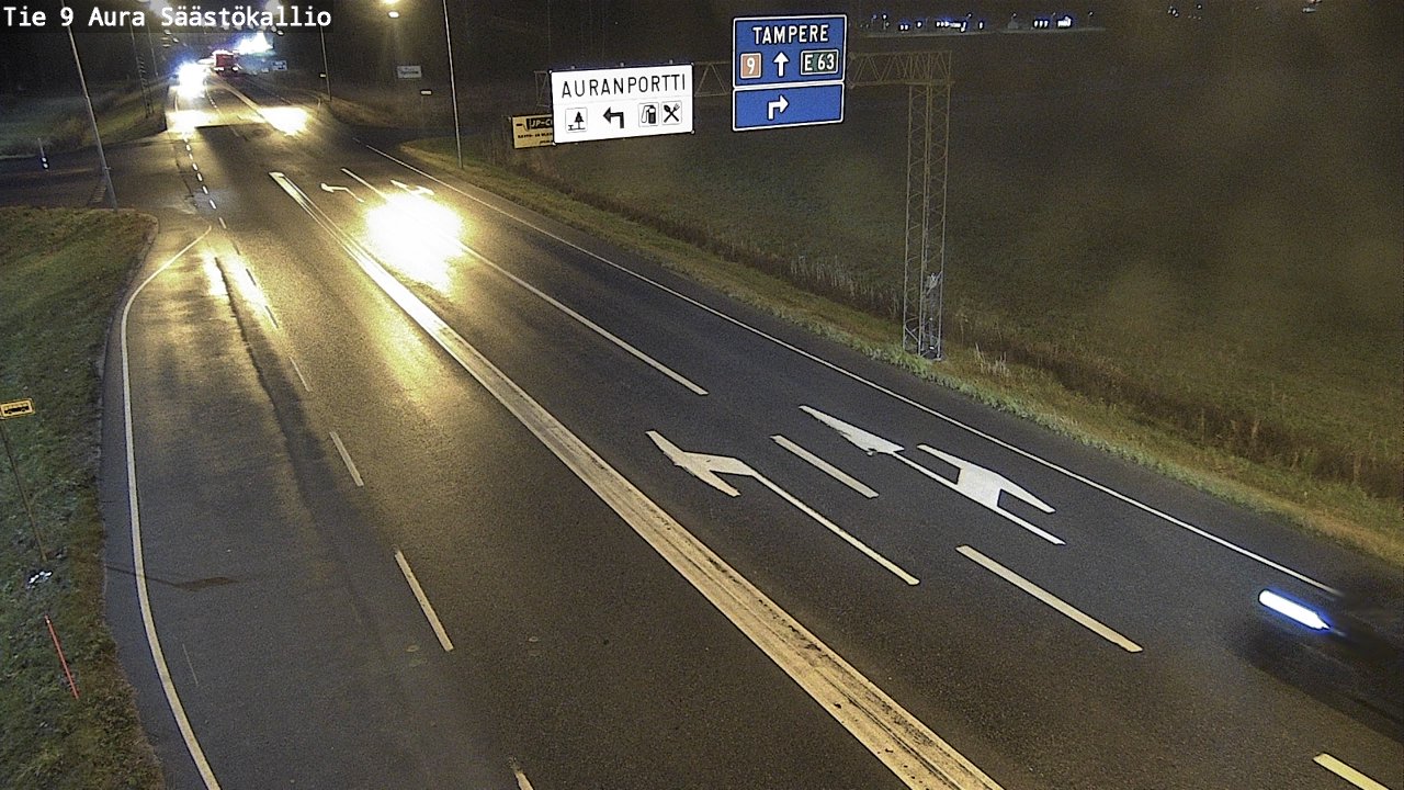 Kelikamerat Kuva Tie 9 Aura, Säästökallio, Aura, Varsinais-Suomi