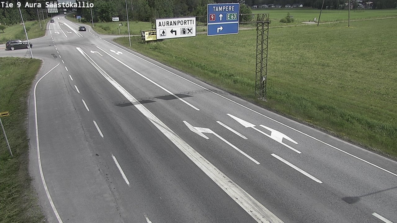 Kelikamerat Kuva Tie 9 Aura, Säästökallio, Aura, Varsinais-Suomi