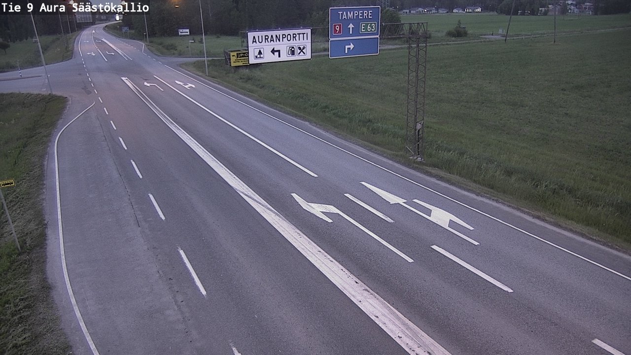 Kelikamerat Kuva Tie 9 Aura, Säästökallio, Aura, Varsinais-Suomi