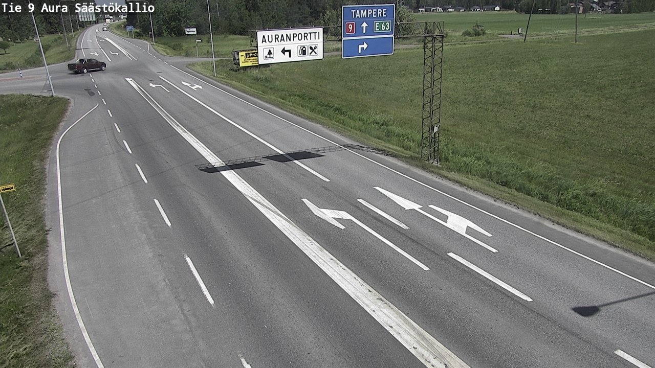 Weather Camera Image Väg 9 Aura, Säästökallio, Aura, Varsinais-Suomi
