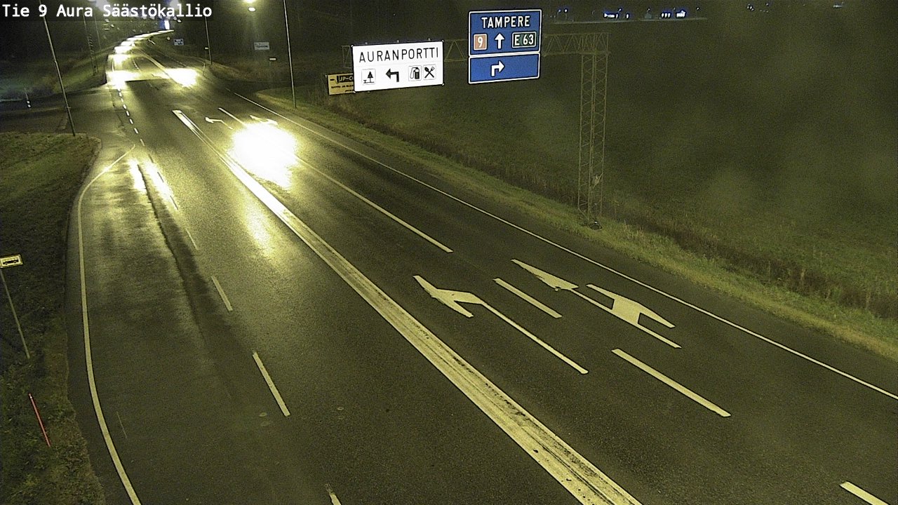 Kelikamerat Kuva Tie 9 Aura, Säästökallio, Aura, Varsinais-Suomi