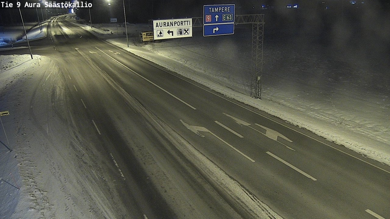 Kelikamerat Kuva Tie 9 Aura, Säästökallio, Aura, Varsinais-Suomi