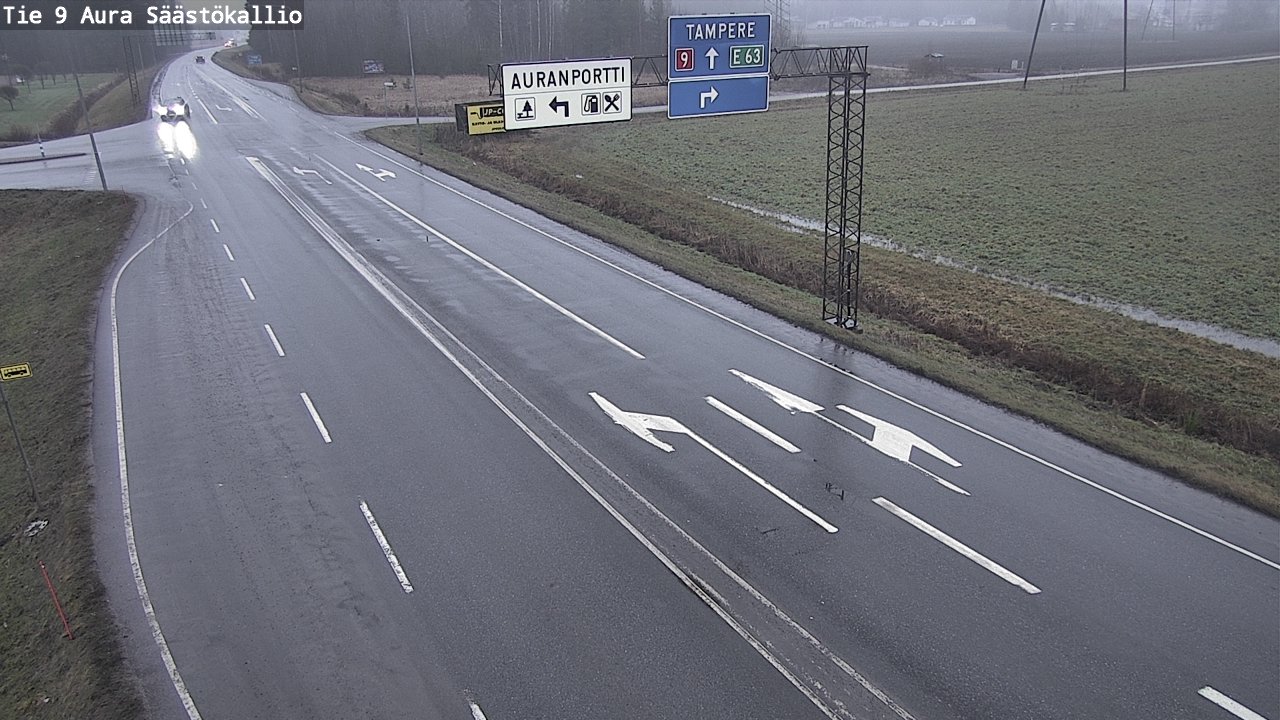 Weather Camera Image Väg 9 Aura, Säästökallio, Aura, Varsinais-Suomi