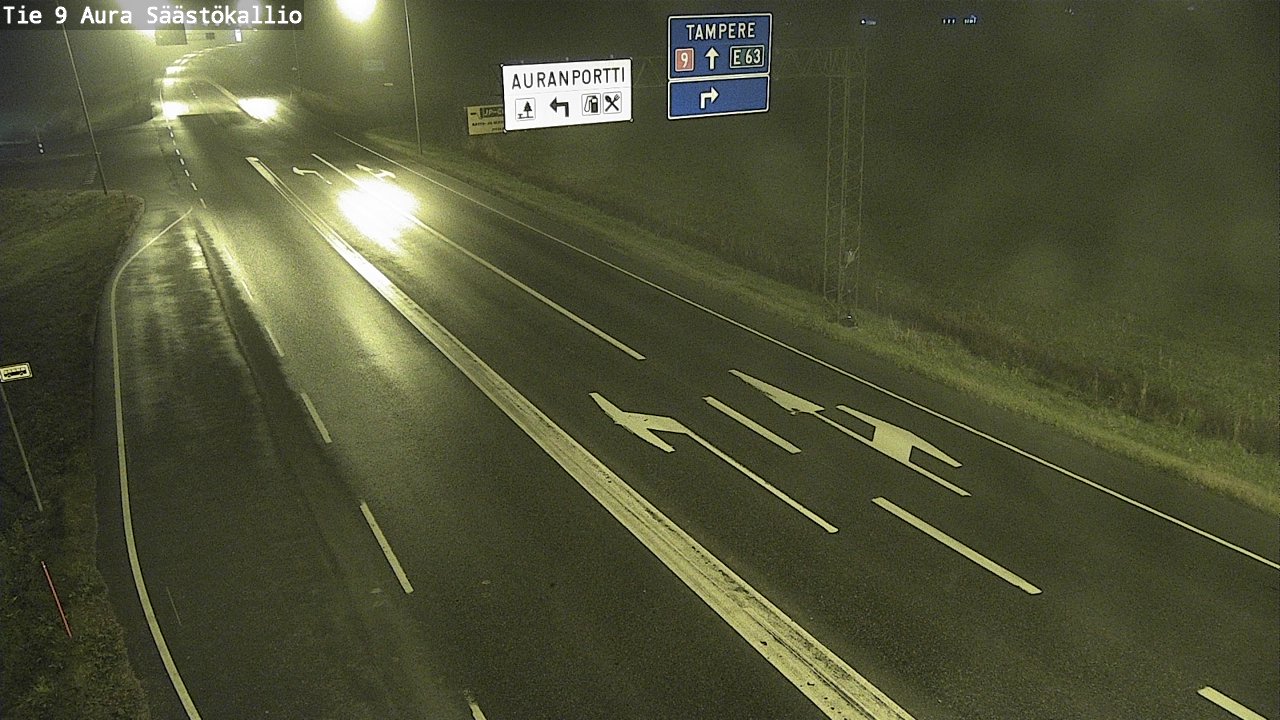 Kelikamerat Kuva Tie 9 Aura, Säästökallio, Aura, Varsinais-Suomi