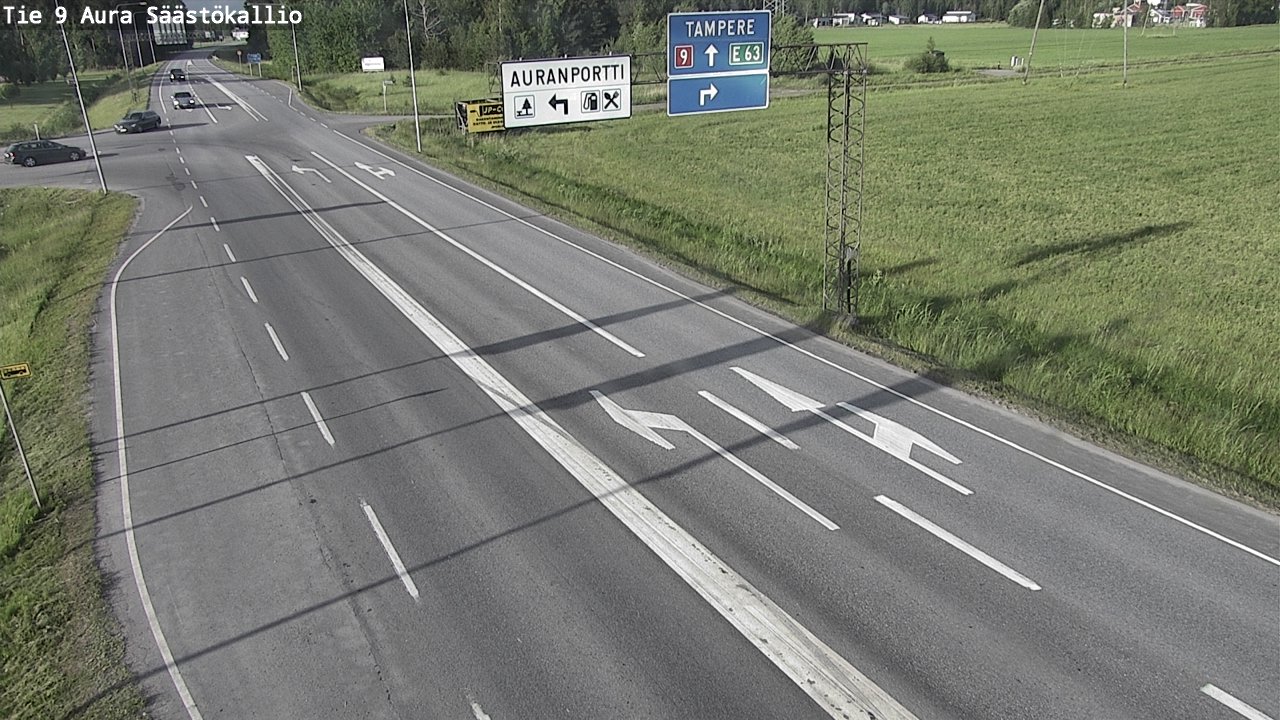 Kelikamerat Kuva Tie 9 Aura, Säästökallio, Aura, Varsinais-Suomi