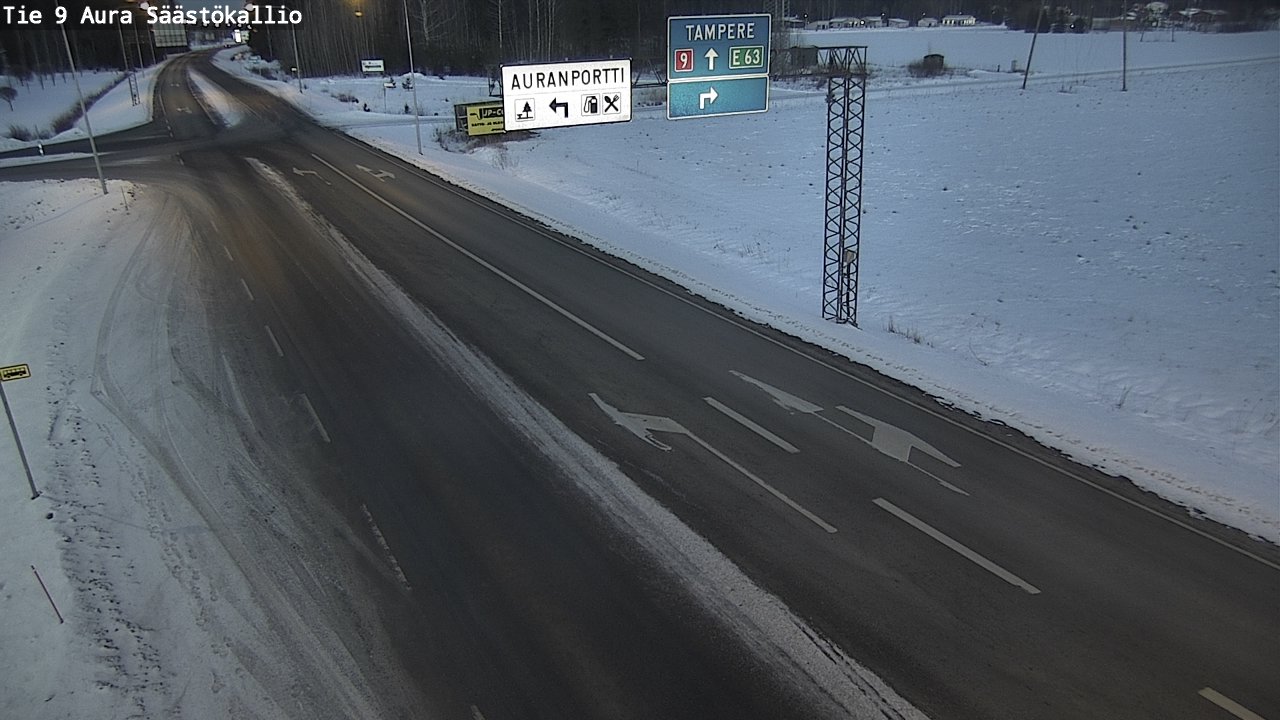 Kelikamerat Kuva Tie 9 Aura, Säästökallio, Aura, Varsinais-Suomi