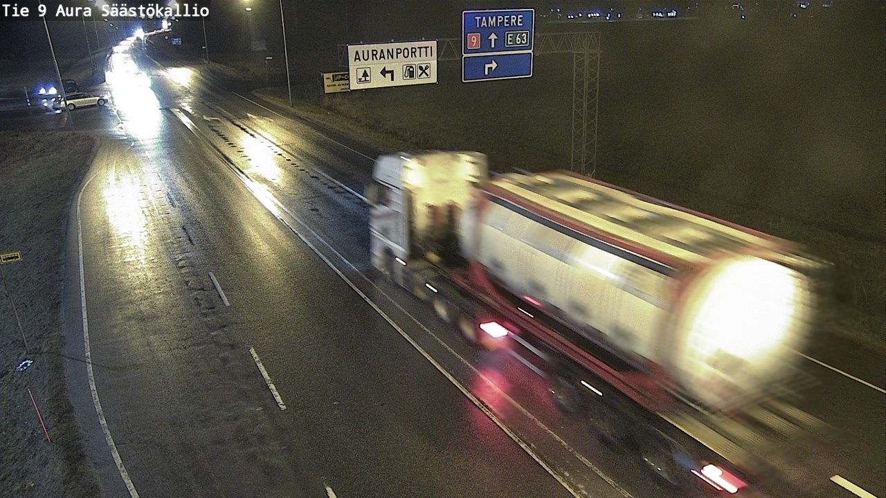 Weather Camera Image Väg 9 Aura, Säästökallio, Aura, Varsinais-Suomi